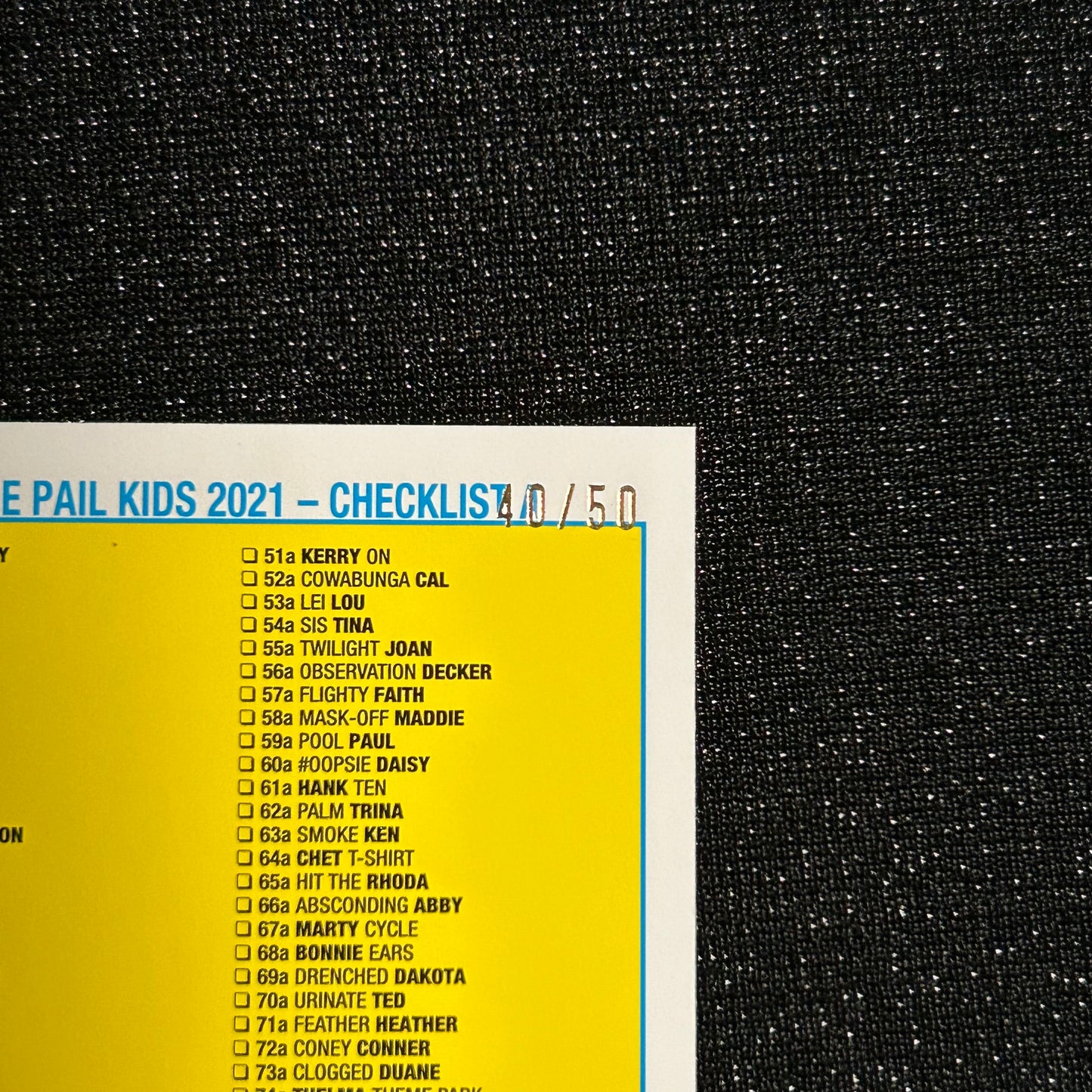 2021 GARBAGE PAIL KIDS GPK GOES ON VACATION: BOBBIN' BOB 18b FOOLS' GOLD 40/50 - NM