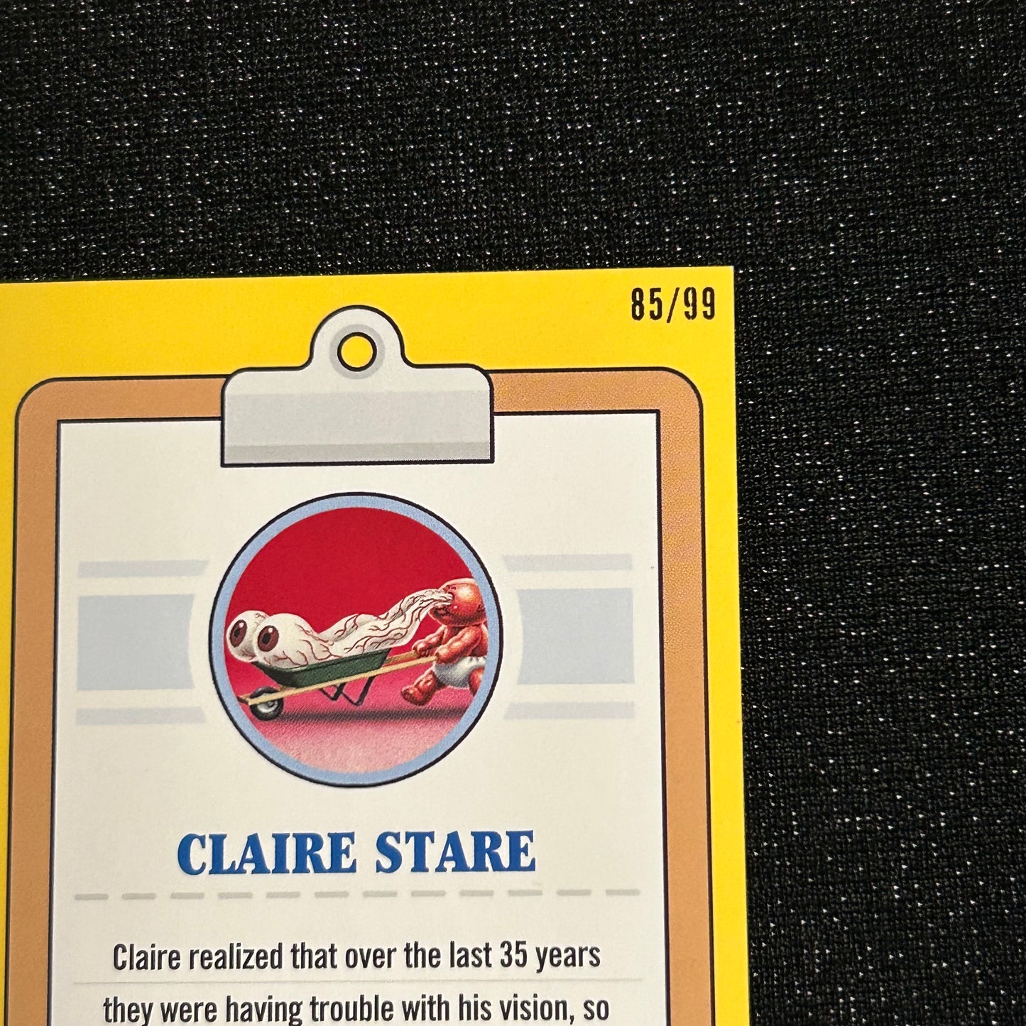 2020 GARBAGE PAIL KIDS 35TH ANNIVERSARY: CLAIRE STARE 6a SPIT BLUE 85/99 - NM