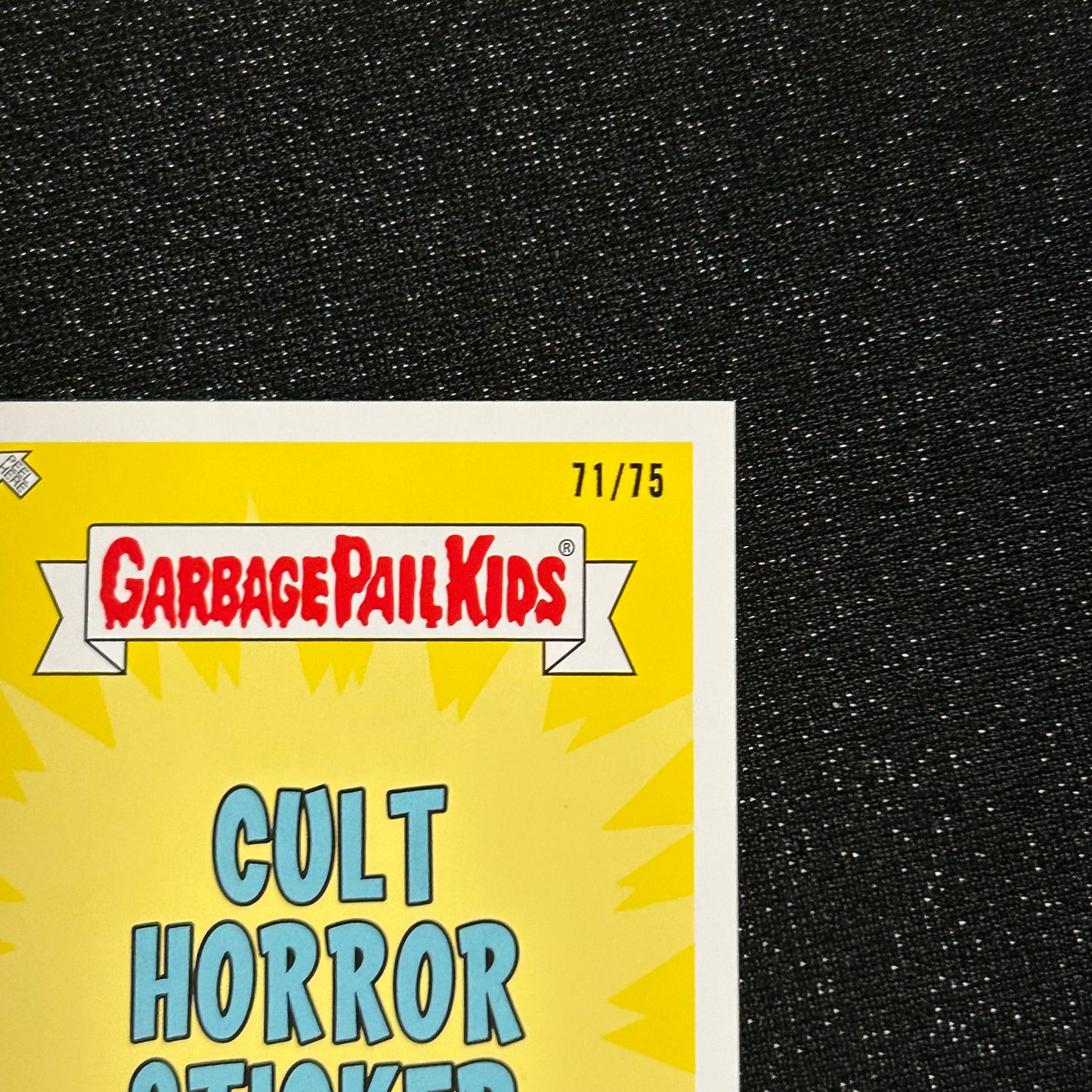 2019 GARBAGE PAIL KIDS REVENGE OF OH THE HORROR-IBLE: ELECTRIC ALICE 1a BLOODY NOSE RED 71/75 - NM