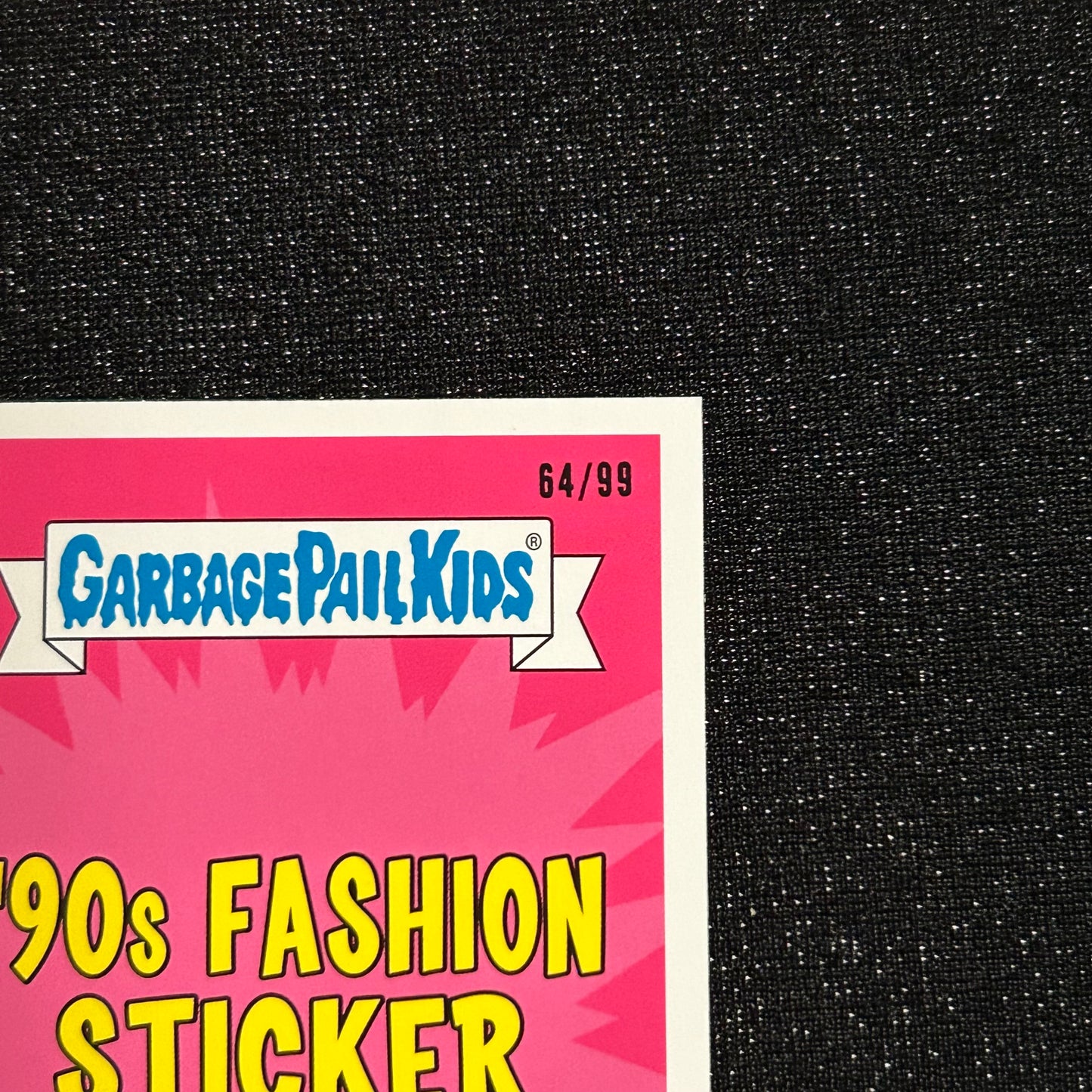 2019 GARBAGE PAIL KIDS WE HATE THE 90's: PLAID CHAD 8a BLUE SPIT 64/99 - NM