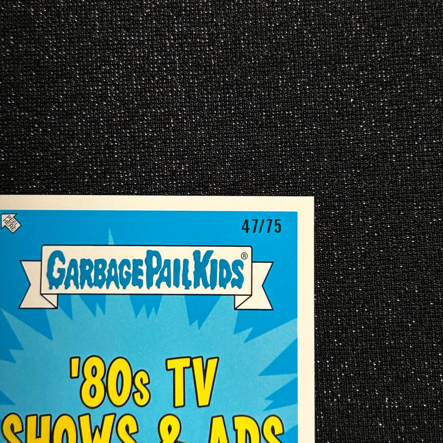 2018 GARBAGE PAIL KIDS WE HATE THE 80's: PEE WEE HURTIN' 3a BLOODY NOSE RED 47/75 - NM