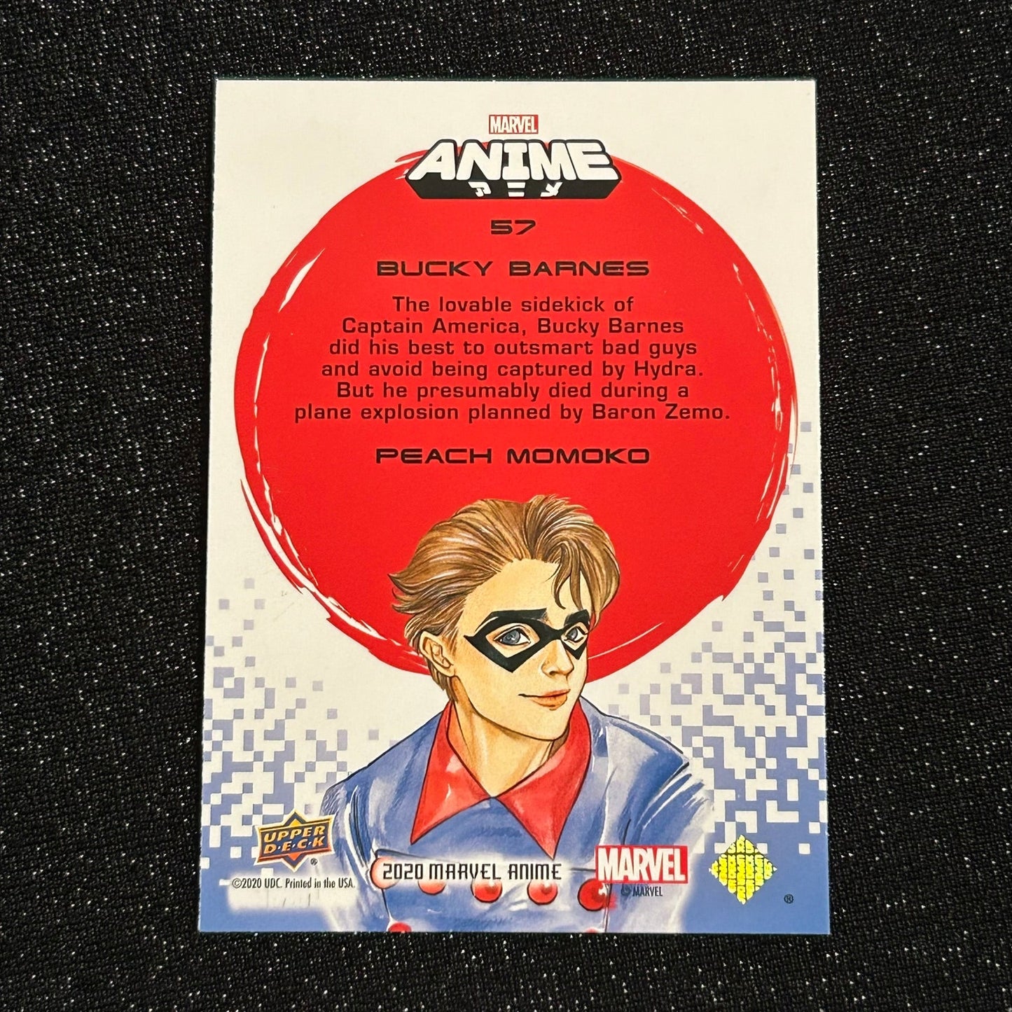2020 UPPER DECK MARVEL ANIME: BUCKY BARNES #57 HYPER MOSAIC - NM