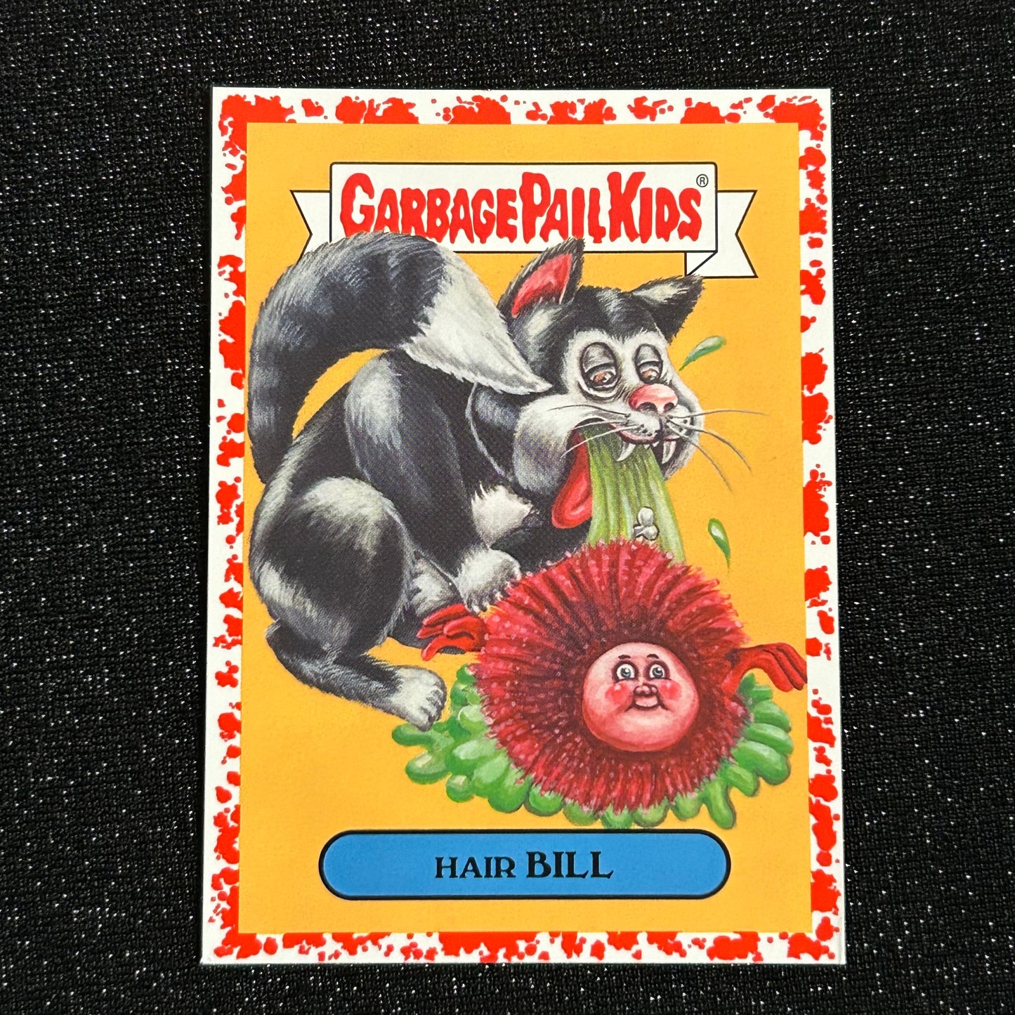 2019 GARBAGE PAIL KIDS WE HATE THE 90's: HAIR BILL 11a BLOODY NOSE RED 09/75 - NM