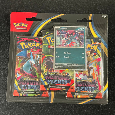 POKÉMON TCG PHANTASMAL FLAMES: 3 PACK BLISTER [Sneasel]