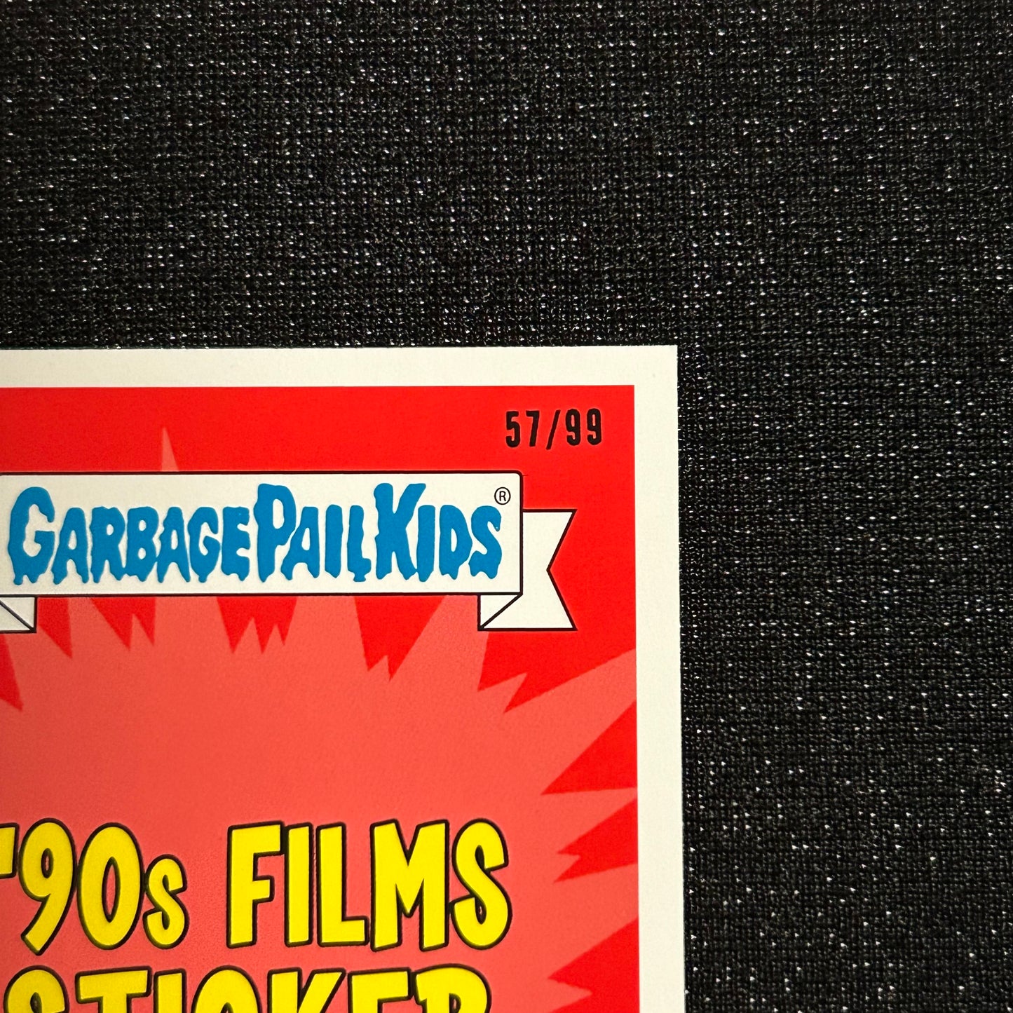 2019 GARBAGE PAIL KIDS WE HATE THE 90's: WHIT'S IN THE BOX? 18a BLUE SPIT 57/99 - NM