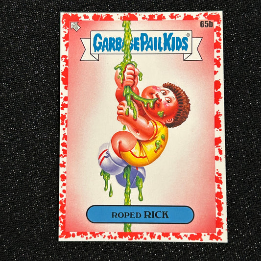 2020 GARBAGE PAIL KIDS LATE TO SCHOOL: ROPED RICK 65b BLOODY NOSE RED 41/75 - NM