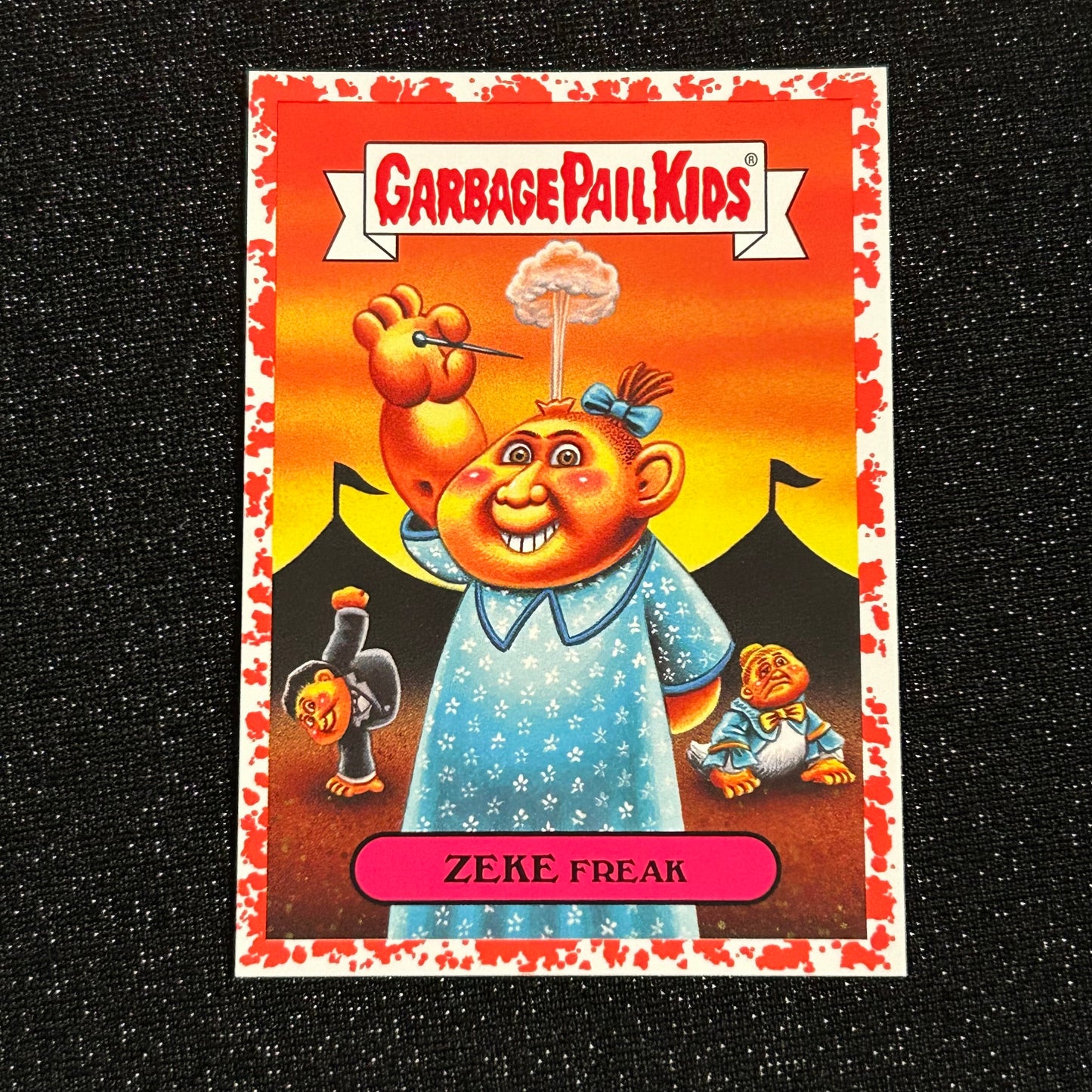 2019 GARBAGE PAIL KIDS REVENGE OF OH THE HORROR-IBLE: ZEKE FREAK 3b BLOODY NOSE RED 16/75 - NM