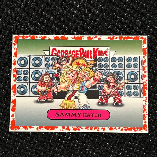 2017 GARBAGE PAIL KIDS BATTLE OF THE BANDS: SAMMY HATER 7b BLOODY NOSE RED 75/75 (BOOKEND) - NM
