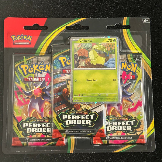 POKÉMON TCG PERFECT ORDER: 3-PACK BLISTER [Chikorita]