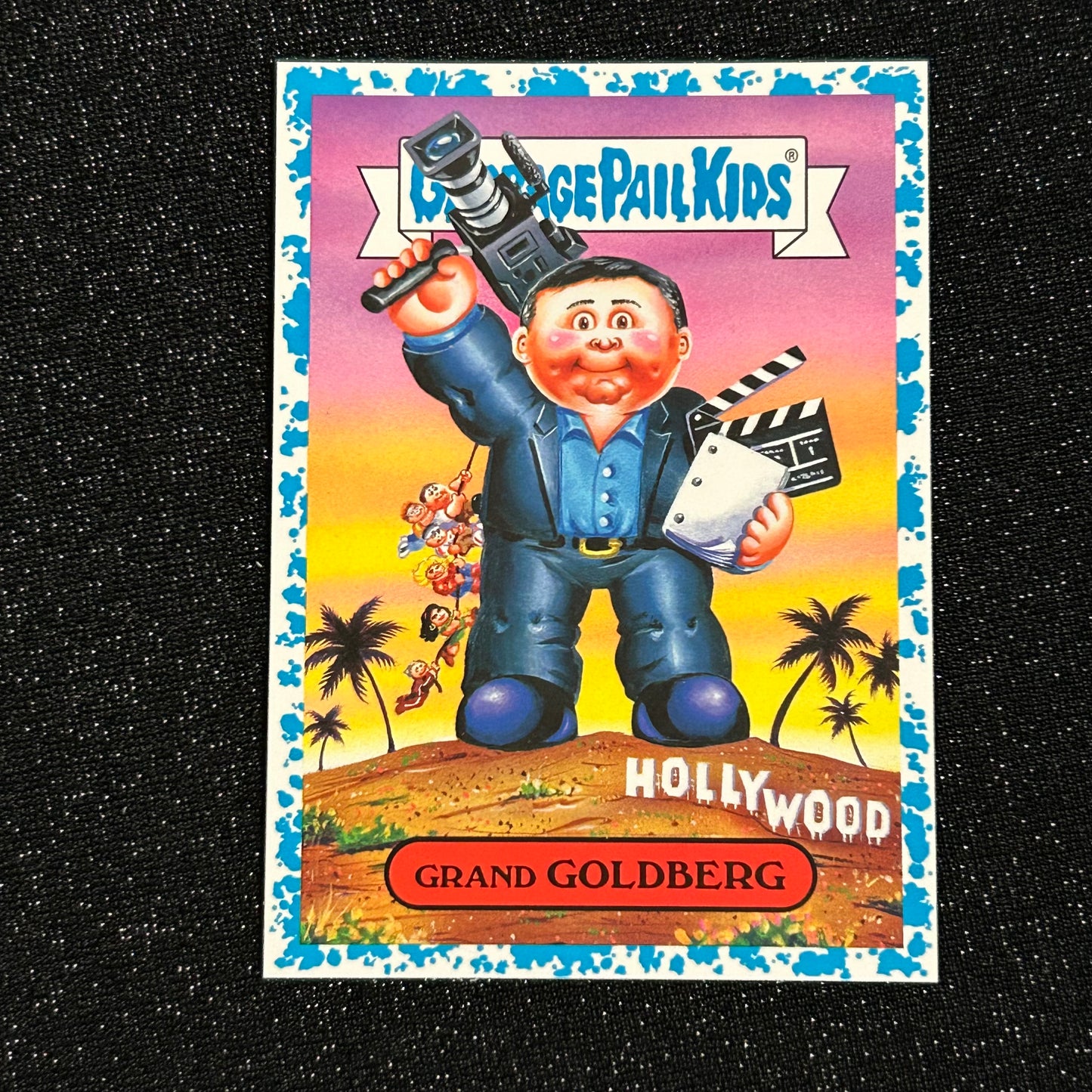 2018 GARBAGE PAIL KIDS WE HATE THE 80's: GRAND GOLDBERG 1b BLUE SPIT 98/99 - NM