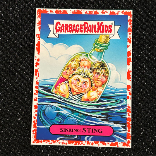 2017 GARBAGE PAIL KIDS BATTLE OF THE BANDS: SINKING STING 2a BLOODY NOSE RED 23/75 - NM