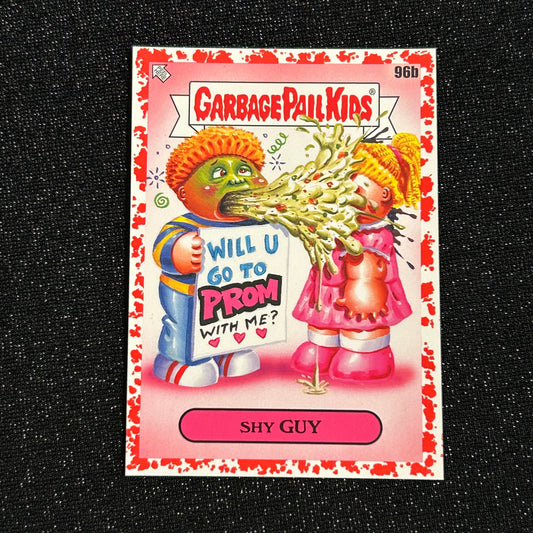 2020 GARBAGE PAIL KIDS LATE TO SCHOOL: SHY GUY 96b BLOODY NOSE RED 41/75 - NM