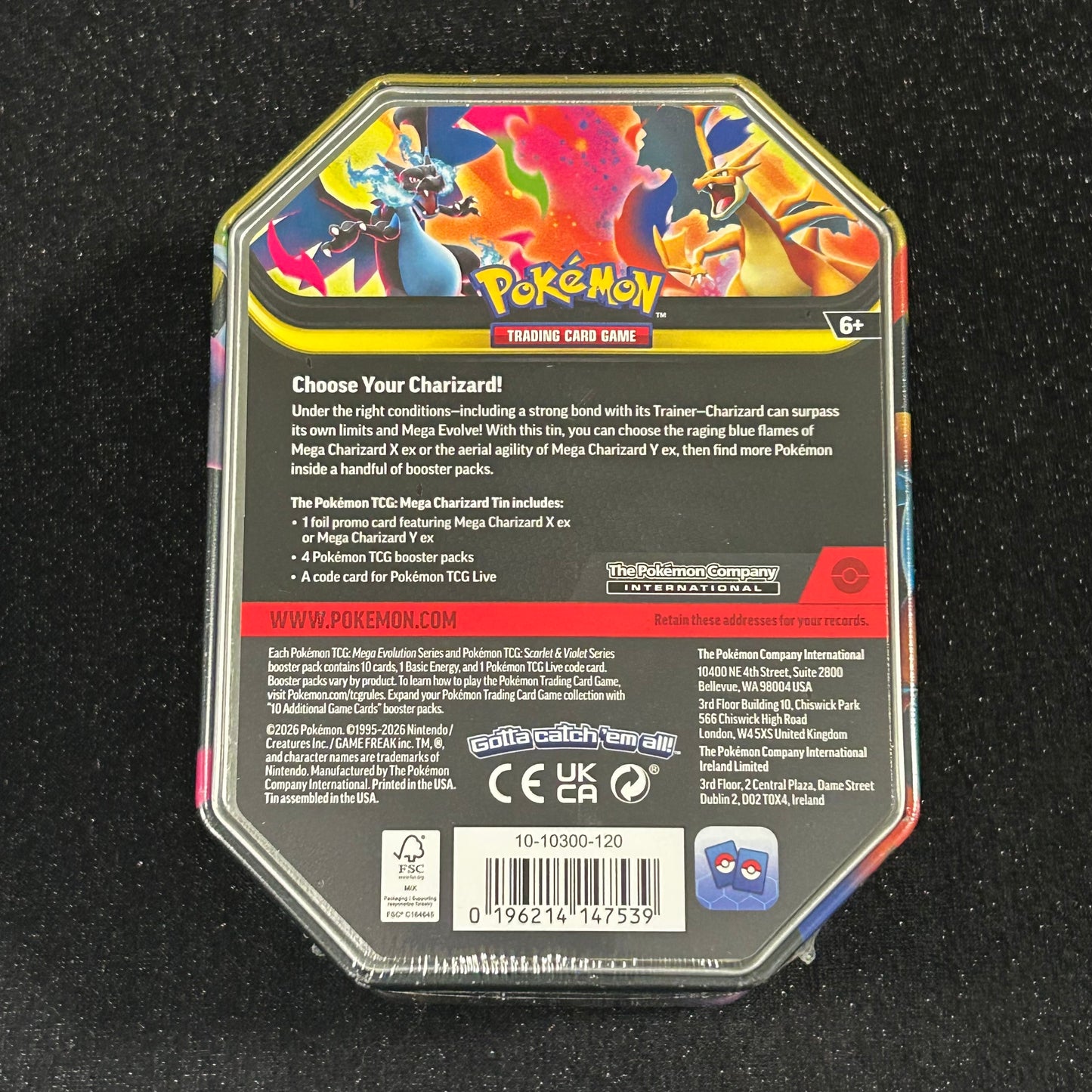 POKÉMON TCG: MEGA CHARIZARD Y ex TIN