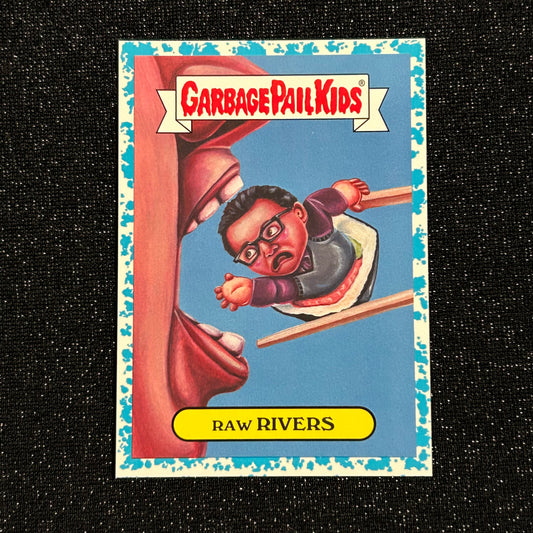 2017 GARBAGE PAIL KIDS BATTLE OF THE BANDS: RAW RIVERS 8a SPIT BLUE 87/99 - NM