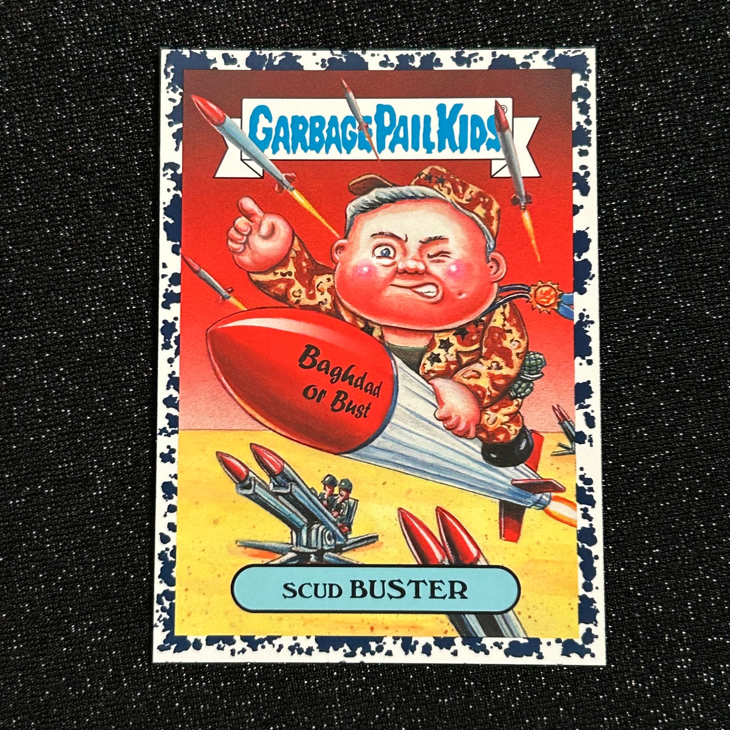 2019 GARBAGE PAIL KIDS WE HATE THE 90's: SCUD BUSTER 3b BLACK & BRUISED - NM