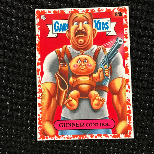 2020 GARBAGE PAIL KIDS 35TH ANNIVERSARY: GUNNER CONTROL 84b BLOODY NOSE RED 44/75 - NM