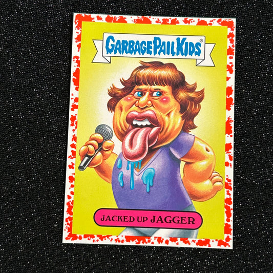 2017 GARBAGE PAIL KIDS BATTLE OF THE BANDS: JACKED UP JAGGER 4b BLOODY NOSE RED 53/75 - NM