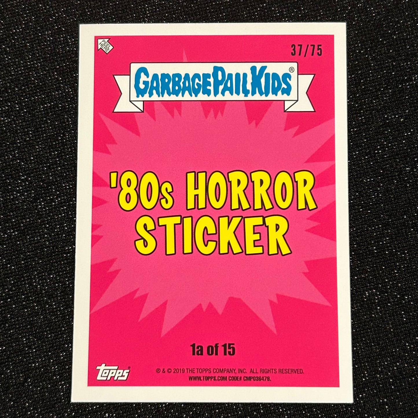 2019 GARBAGE PAIL KIDS REVENGE OF OH THE HORROR-IBLE: EGGY ELLEN 1A BLOODY NOSE RED 37/75 - NM