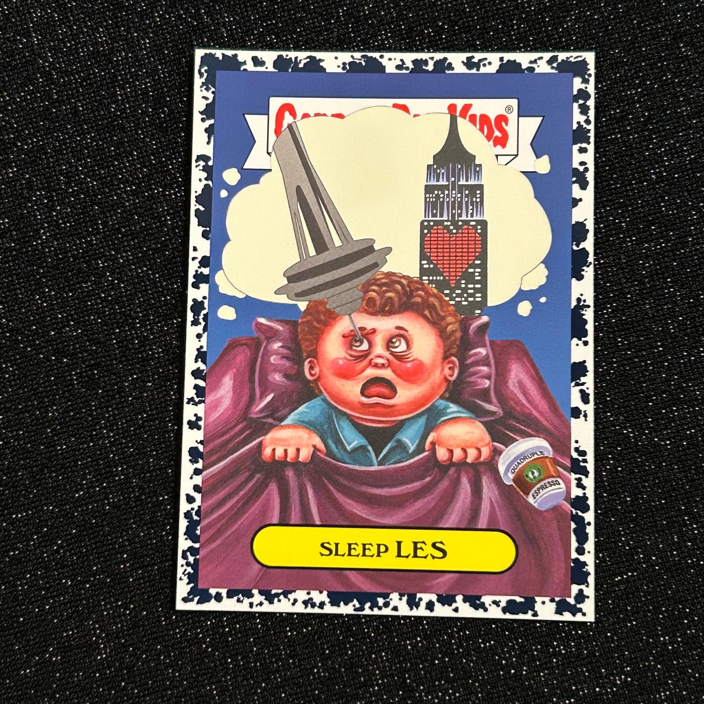 2019 GARBAGE PAIL KIDS WE HATE THE 90's: SLEEP LES 4a BLACK & BRUISED - NM