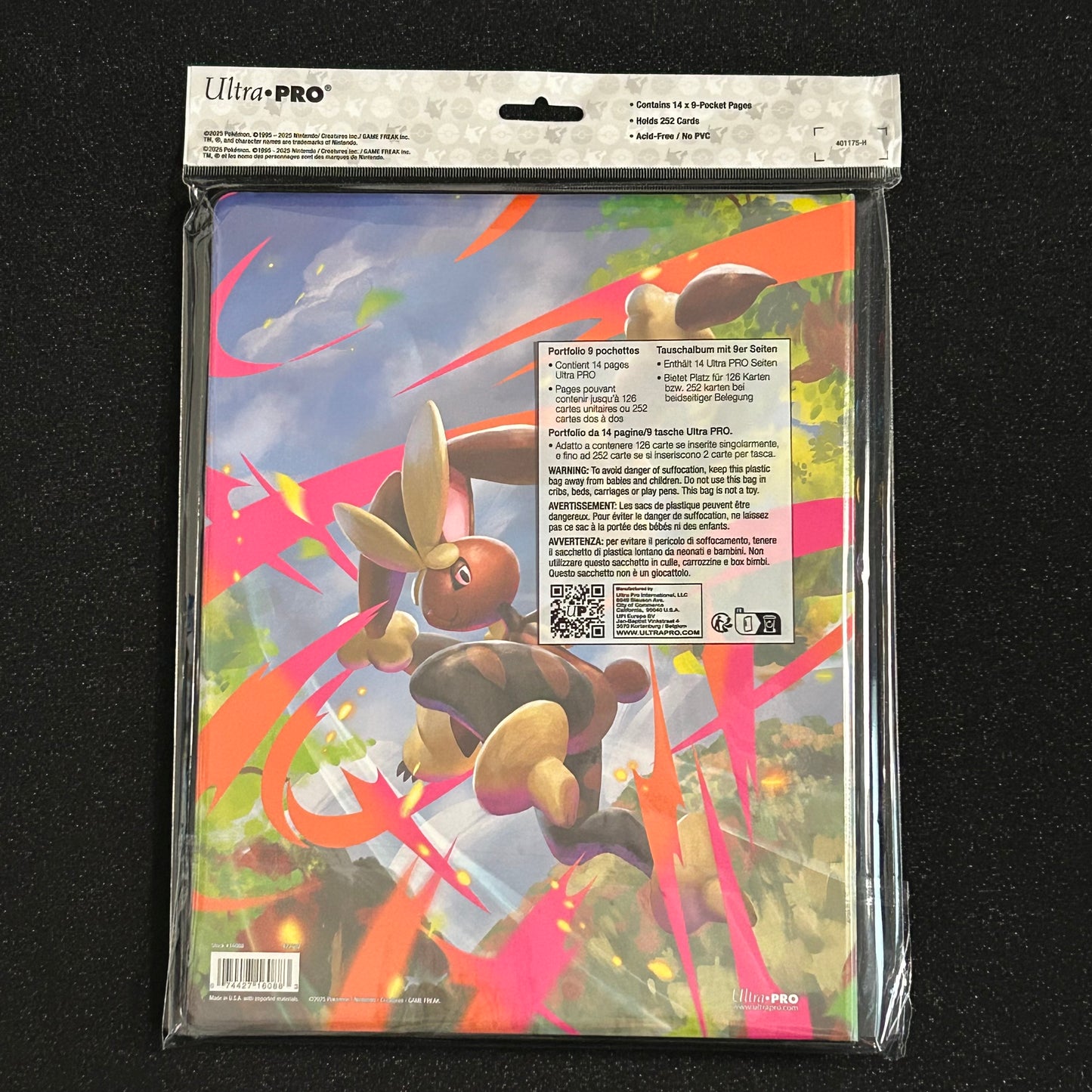 ULTRA PRO: POKÉMON 9-POCKET PORTFOLIO [M CHARIZARD X & M LOPUNNY]
