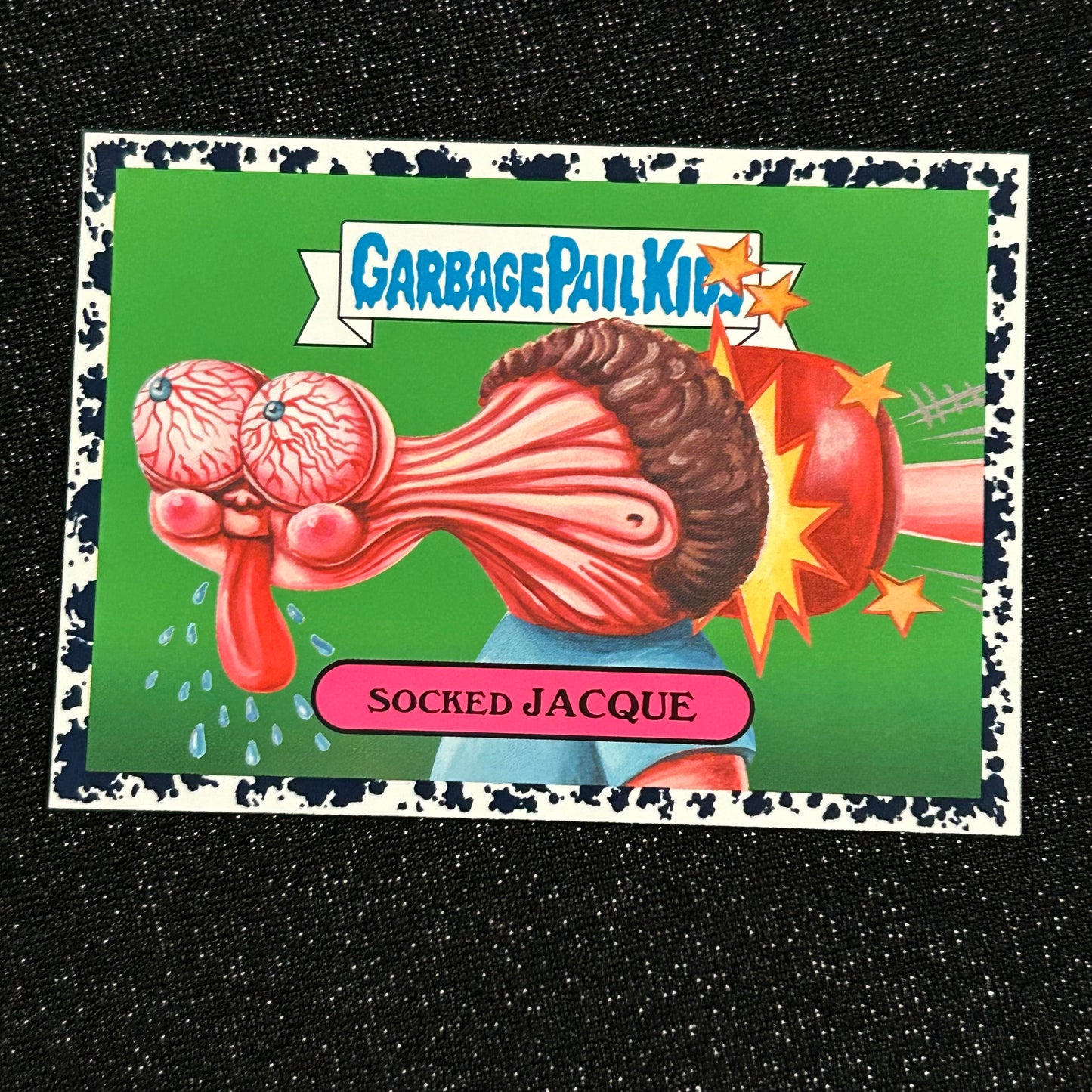2019 GARBAGE PAIL KIDS WE HATE THE 90's: SOCKED JACQUE 9a BLACK & BRUISED - NM