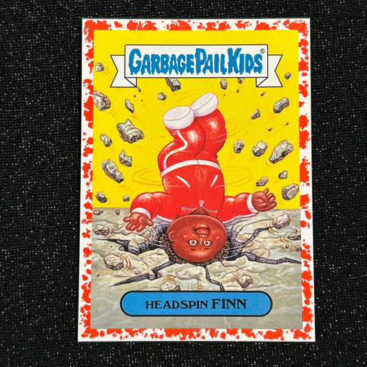 2018 GARBAGE PAIL KIDS WE HATE THE 80's: HEADSPIN FINN 7b BLOODY NOSE RED 21/75 - NM