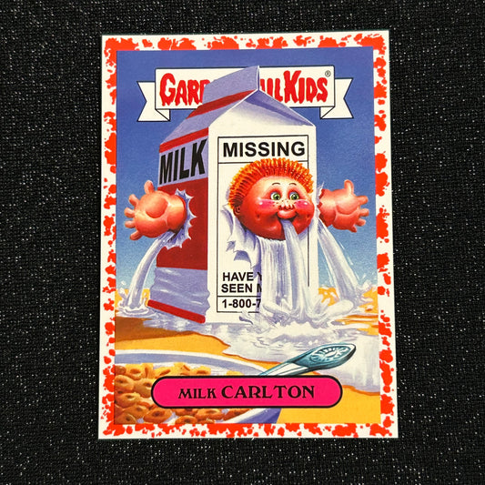 2018 GARBAGE PAIL KIDS WE HATE THE 80's: MILK CARLTON 7a BLOODY NOSE RED 03/75 - NM