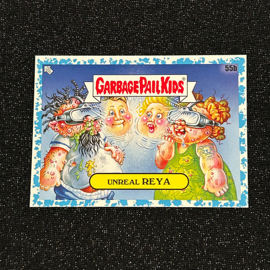2020 GARBAGE PAIL KIDS 35TH ANNIVERSARY: UNREAL REYA 55b SPIT BLUE 48/99- NM