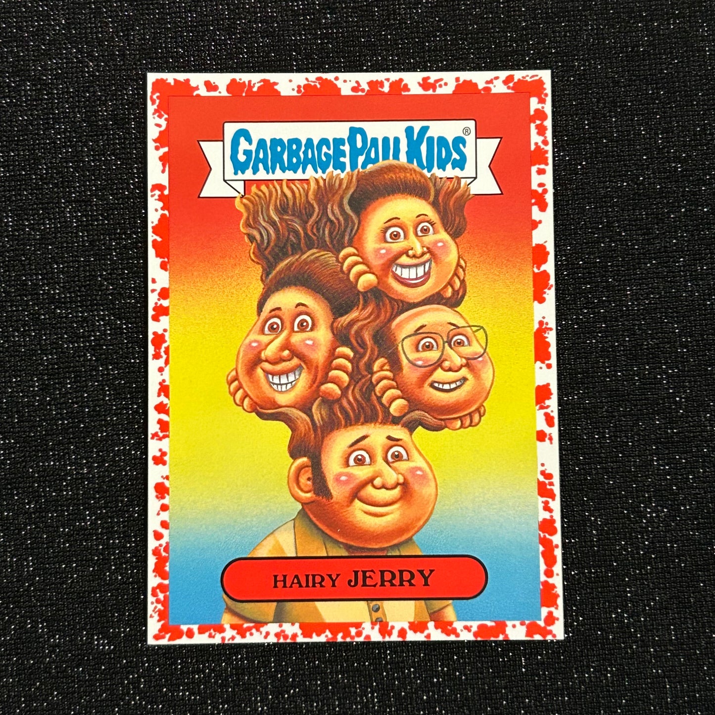 2019 GARBAGE PAIL KIDS WE HATE THE 90's: HAIRY JERRY 2a BLOODY NOSE RED 14/75 - NM