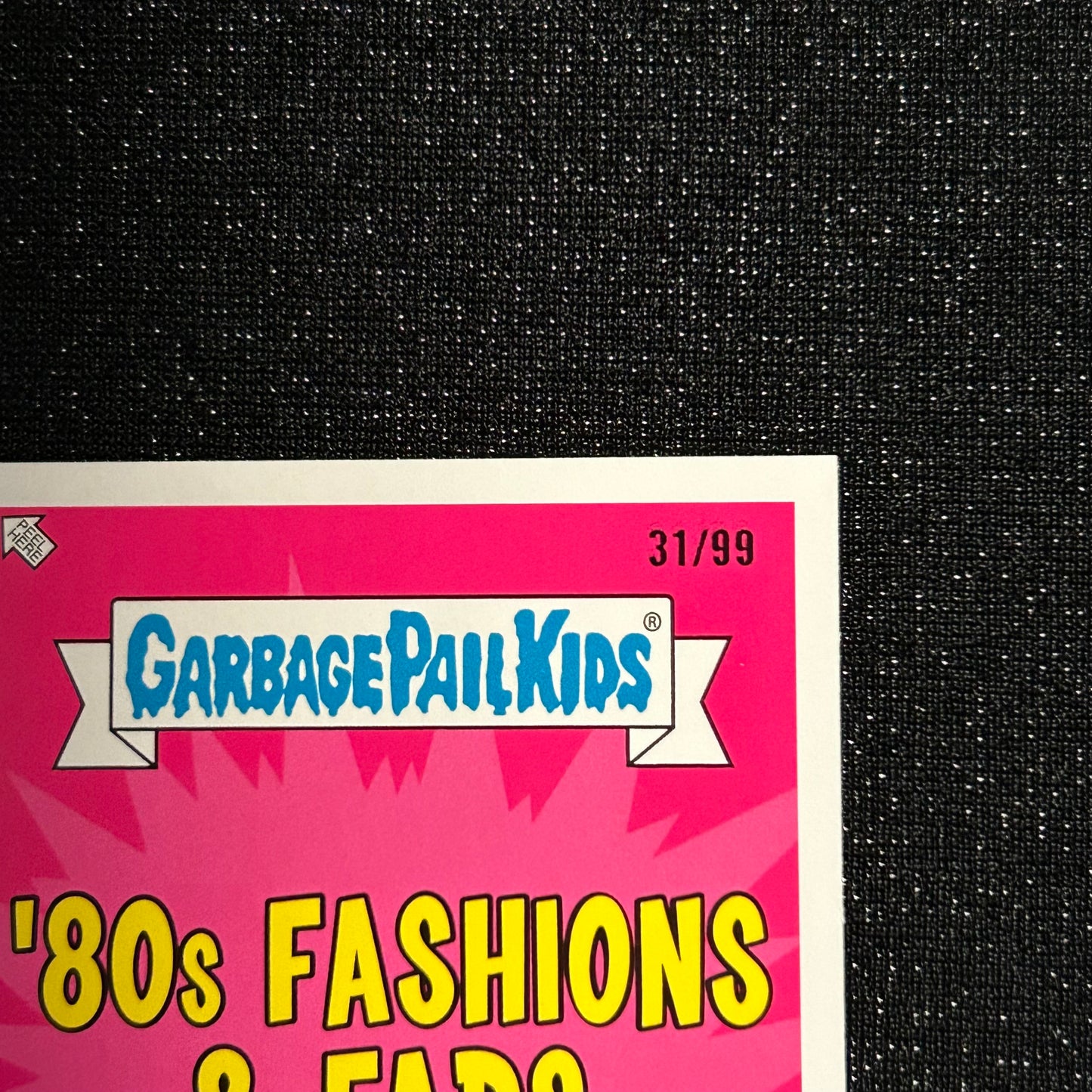 2018 GARBAGE PAIL KIDS WE HATE THE 80's: HAIRY GERI 1b BLUE SPIT 31/99 - NM