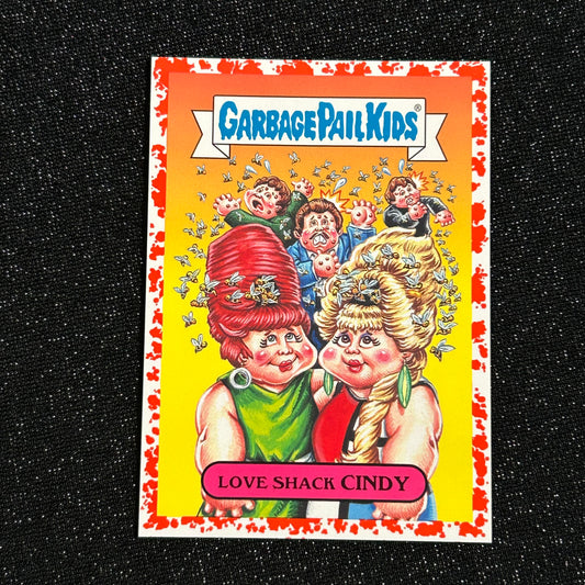 2017 GARBAGE PAIL KIDS BATTLE OF THE BANDS: LOVE SHACK CINDY 3b BLOODY NOSE RED 7/75 - NM