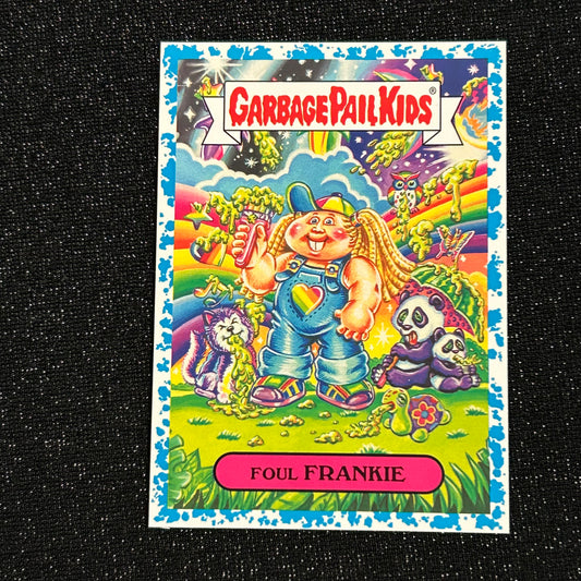 2018 GARBAGE PAIL KIDS WE HATE THE 80's: FOUL FRANKIE 3b BLUE SPIT 65/99 - NM