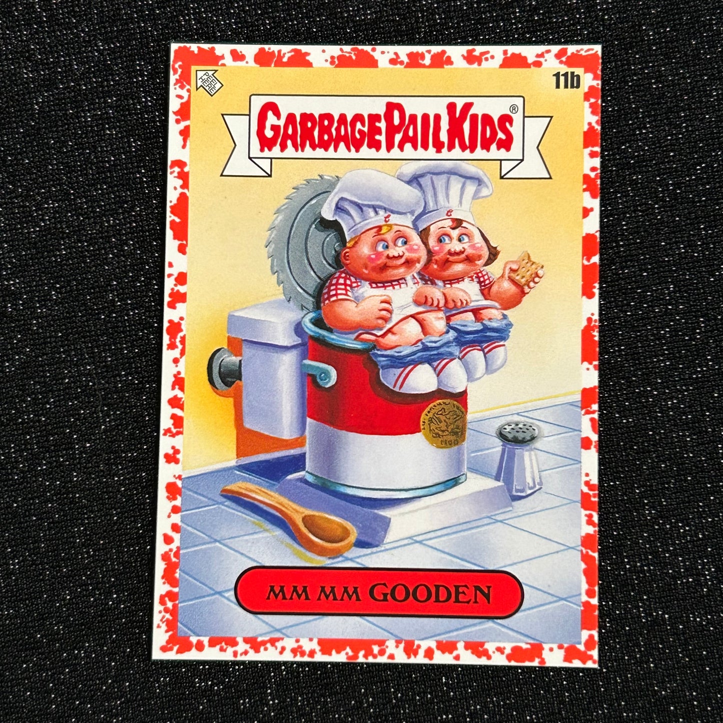 2021 GARBAGE PAIL KIDS FOOD FIGHT: MM MM GOODEN 11b BLOODY NOSE RED 38/75 - NM