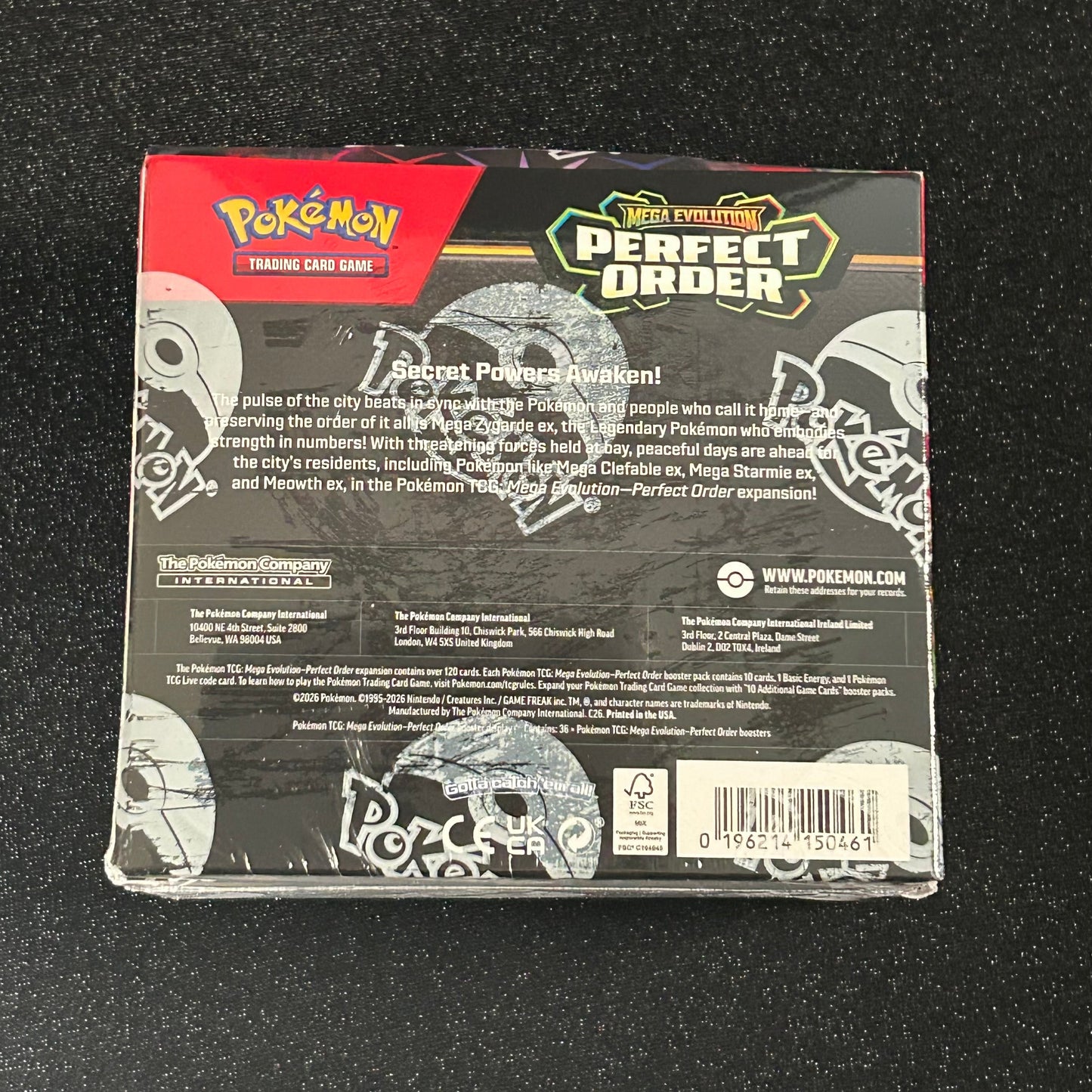POKÉMON TCG PERFECT ORDER: BOOSTER BOX