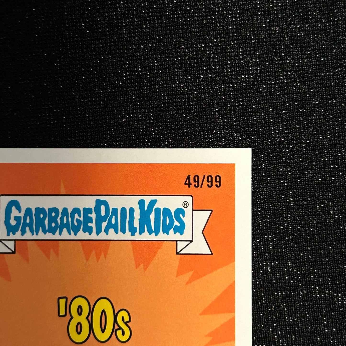 2018 GARBAGE PAIL KIDS WE HATE THE 80's: MARY MERCH 5a BLUE SPIT 49/99 - NM