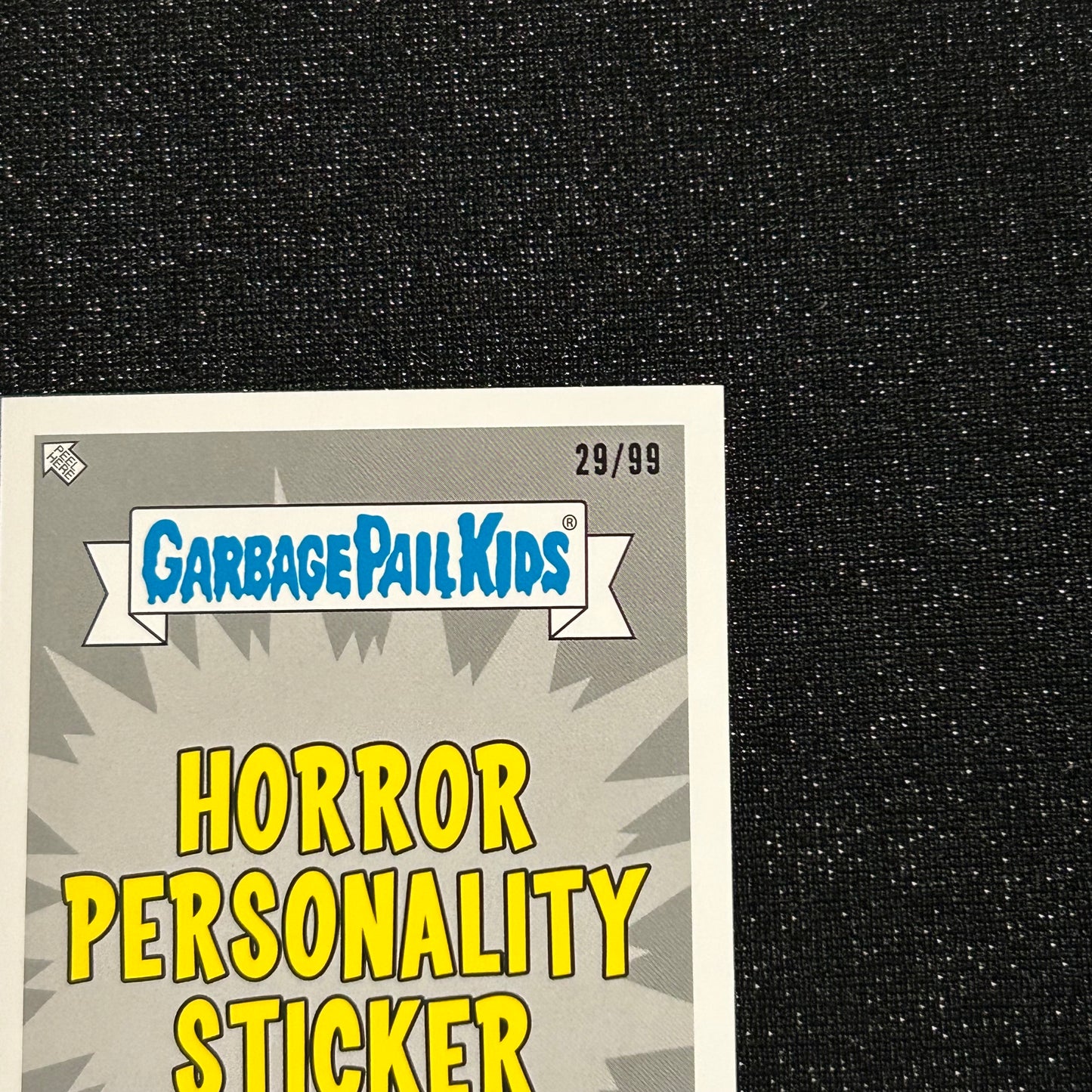 2019 GARBAGE PAIL KIDS REVENGE OF OH THE HORROR-IBLE: CONFLICTING CARPENTER 2b SPIT BLUE 29/99 - NM