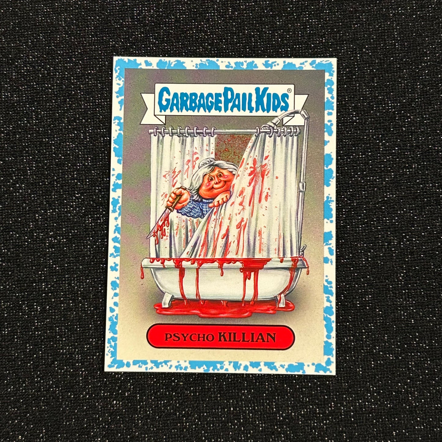 2019 GARBAGE PAIL KIDS REVENGE OF OH THE HORROR-IBLE: PSYCHO KILLIAN 11b SPIT BLUE 29/99 - NM