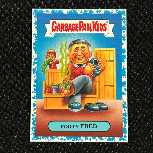 2018 GARBAGE PAIL KIDS WE HATE THE 80's: FOOTY FRED 8a BLUE SPIT 42/99 - NM