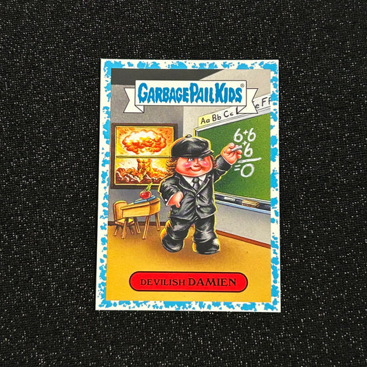 2019 GARBAGE PAIL KIDS REVENGE OF OH THE HORROR-IBLE: DEVILISH DAMIEN 10a SPIT BLUE 02/99 - NM