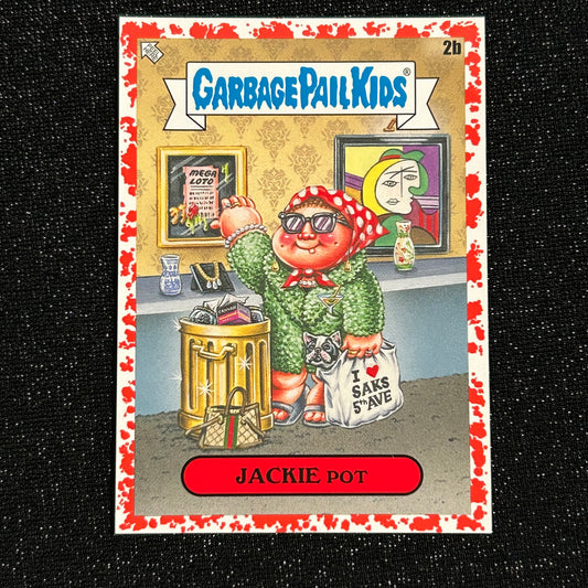 2020 GARBAGE PAIL KIDS 35TH ANNIVERSARY: JACKIE POT 2b BLOODY NOSE RED 47/75 - NM