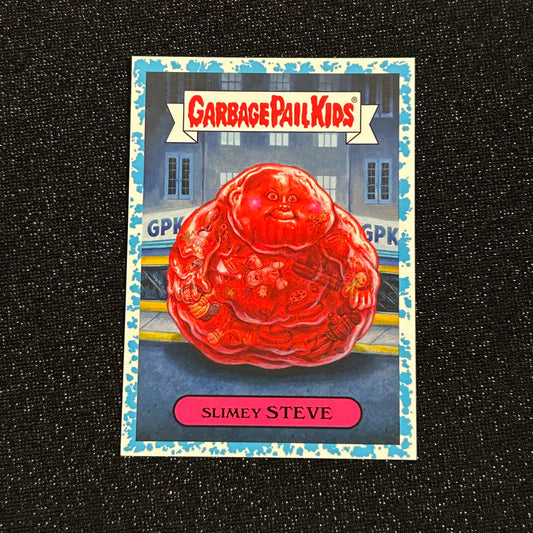 2018 GARBAGE PAIL KIDS OH THE HORROR-IBLE: SLIMEY STEVE 8b SPIT BLUE 16/99 - NM