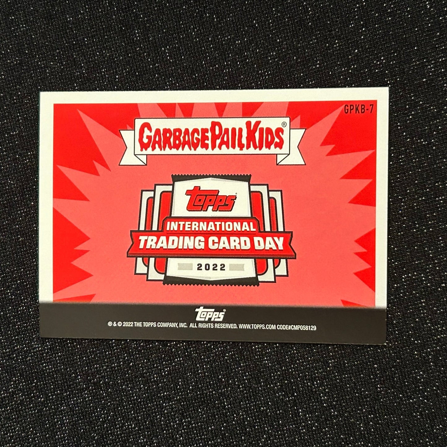 2022 TOPPS INTERNATIONAL TRADING CARD DAY GARBAGE PAIL KIDS: HEXING HARMIONE GPKB-7 -NM