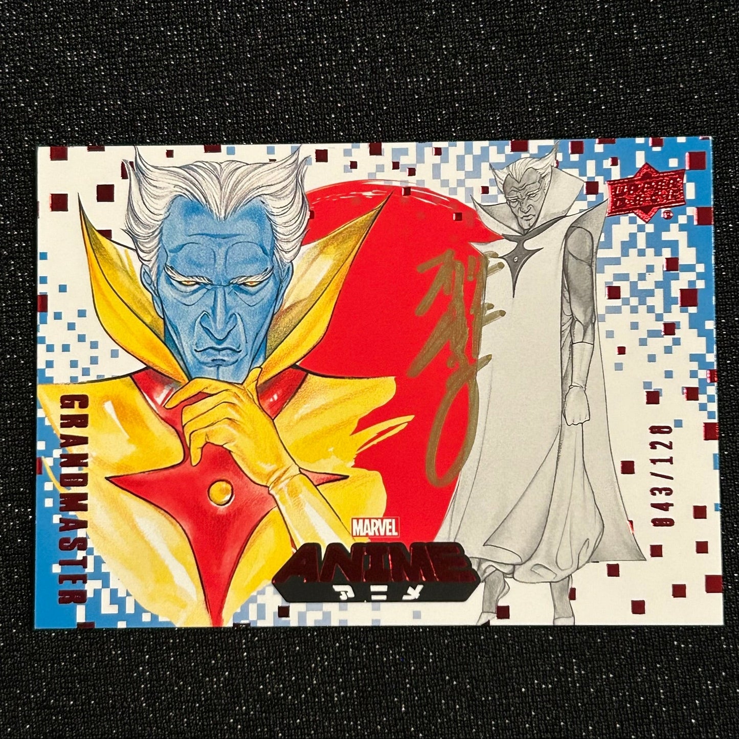 2020 UPPER DECK MARVEL ANIME: GRANDMASTER #52 RED FOIL *ARTIST AUTO PARALLEL PEACH MOMOKO 43/120* - NM